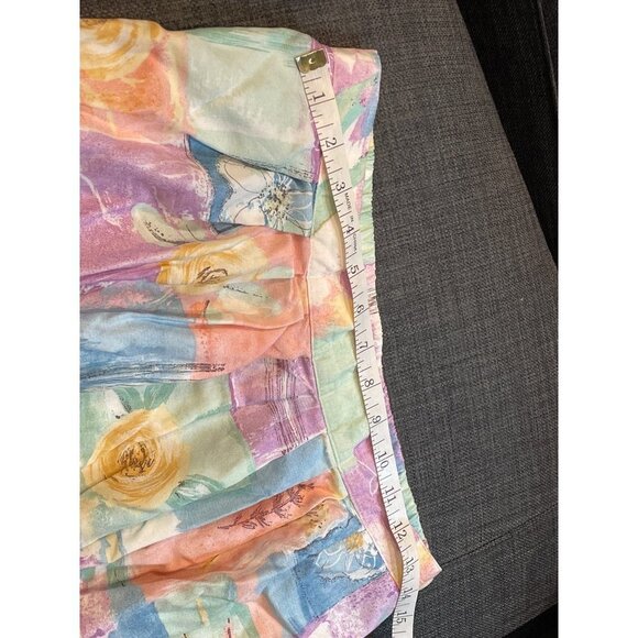 Maxi Pleated Long Pastel Vintage Alfred Dunner Skirt Sz 14 P - Picture 5 of 7